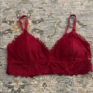 Lace Bralette in Red